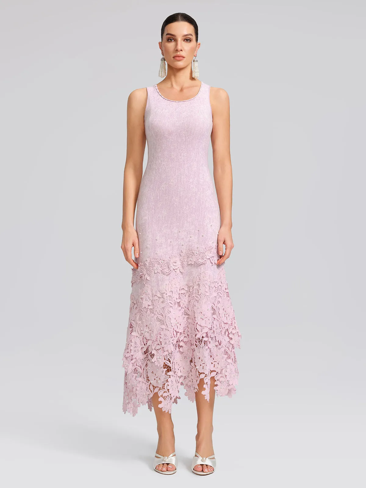 Beaded Lace Knit Slip Dress sold by Rich Radi Q's product image thumbnail 2