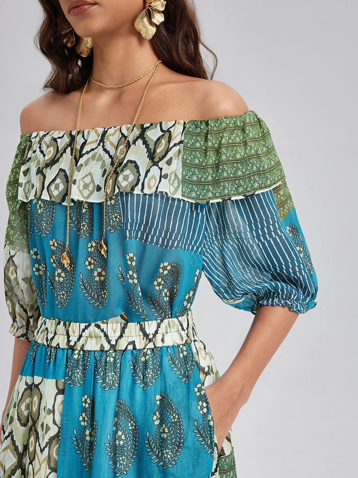 Private Access | Elegant Soft Silk Convertible Blouse sold by Rich Radi Q's product image thumbnail 4