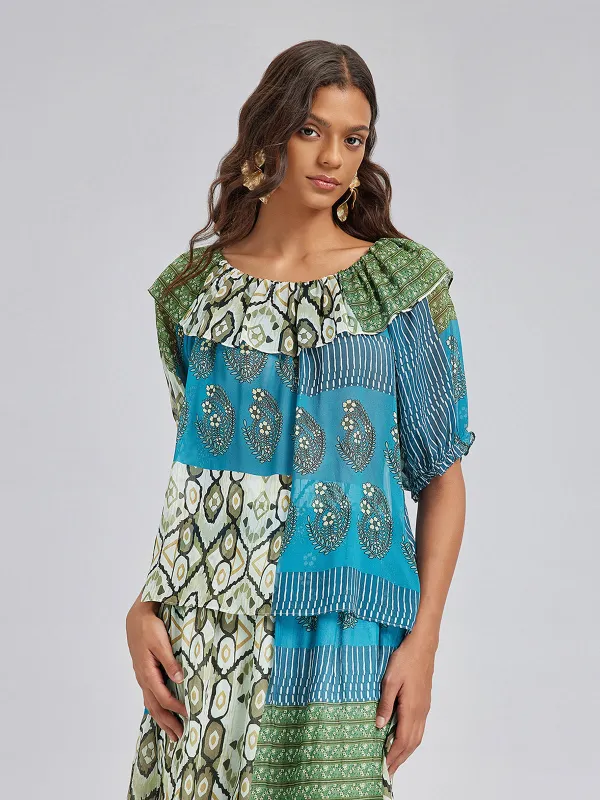 Private Access | Elegant Soft Silk Convertible Blouse sold by Rich Radi Q's