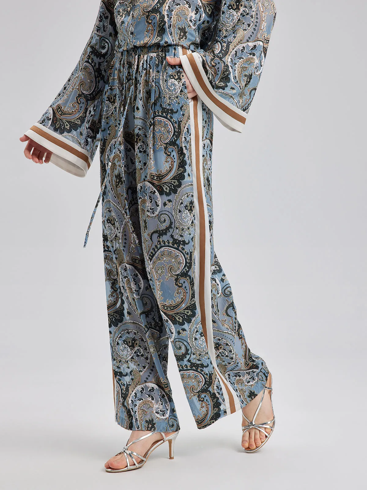 Private Access | Versatile Bohemian Print Wide Leg Pants sold by Rich Radi Q's product image thumbnail 2