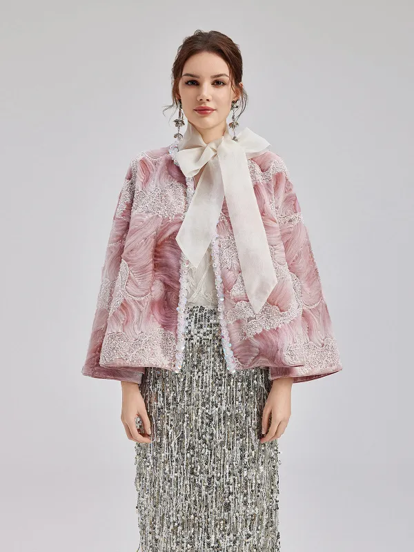 French Custom Beaded Cape Coat sold by Rich Radi Q's