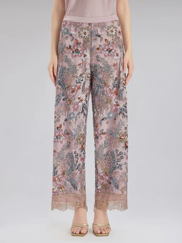 Multicolor Sequin Embroidered Trousers sold by Rich Radi Q's