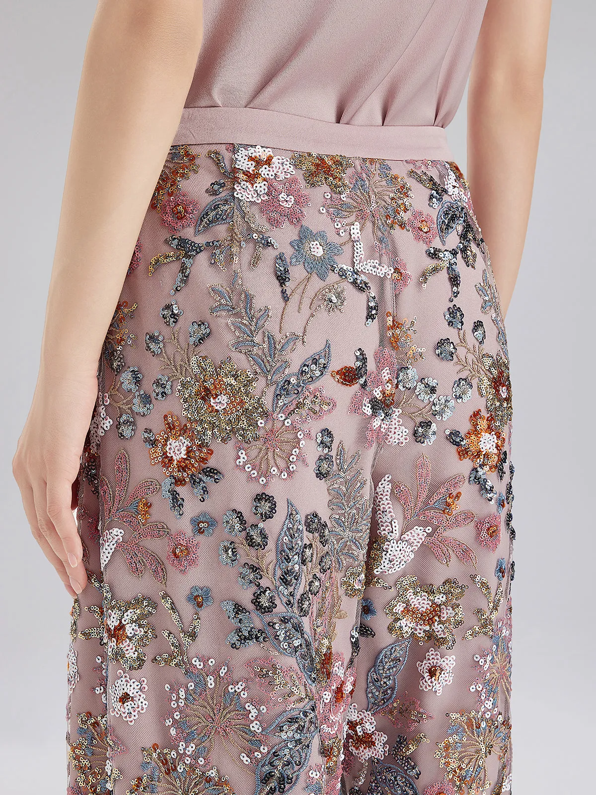 Multicolor Sequin Embroidered Trousers sold by Rich Radi Q's product image thumbnail 4