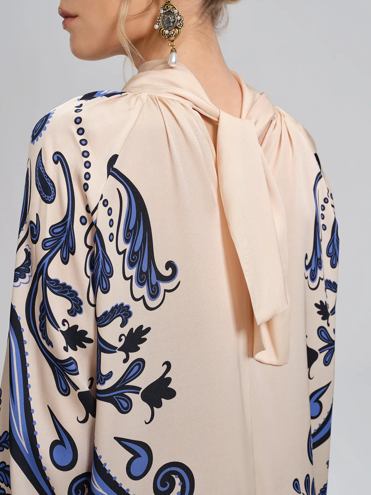 Stretch Silk Printed Substantial Blouse sold by Rich Radi Q's product image thumbnail 5