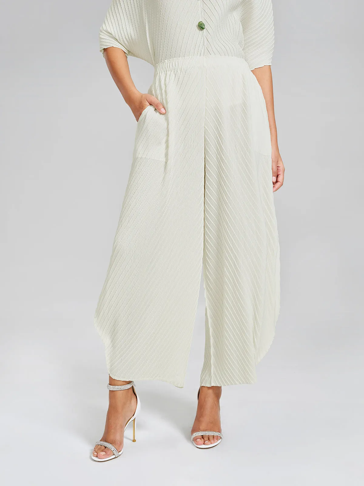 Diagonal Pleated Two-Piece Set sold by Rich Radi Q's product image thumbnail 5