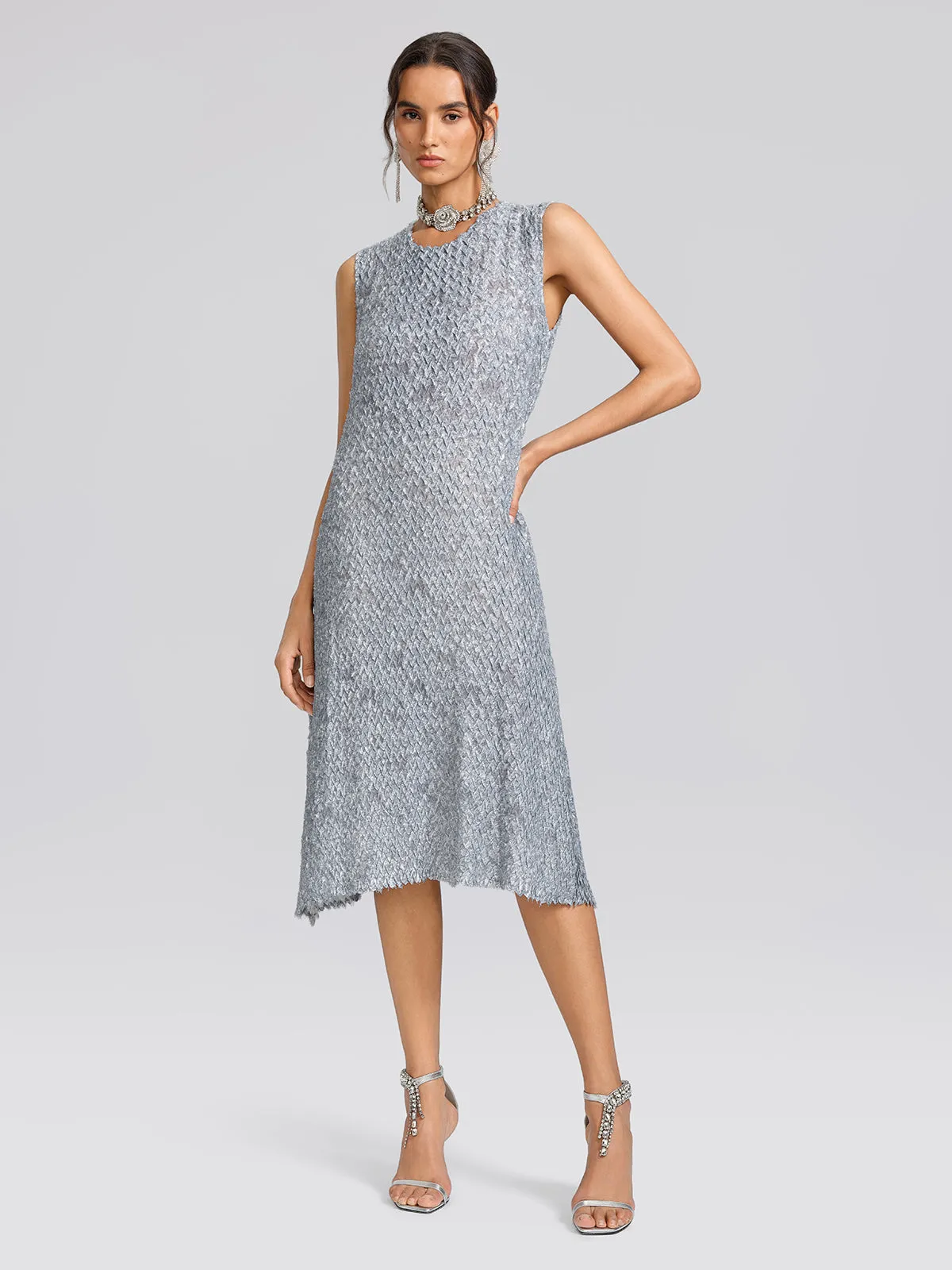 Textured Pleated Lapel Blazer Dress Set sold by Rich Radi Q's product image thumbnail 2