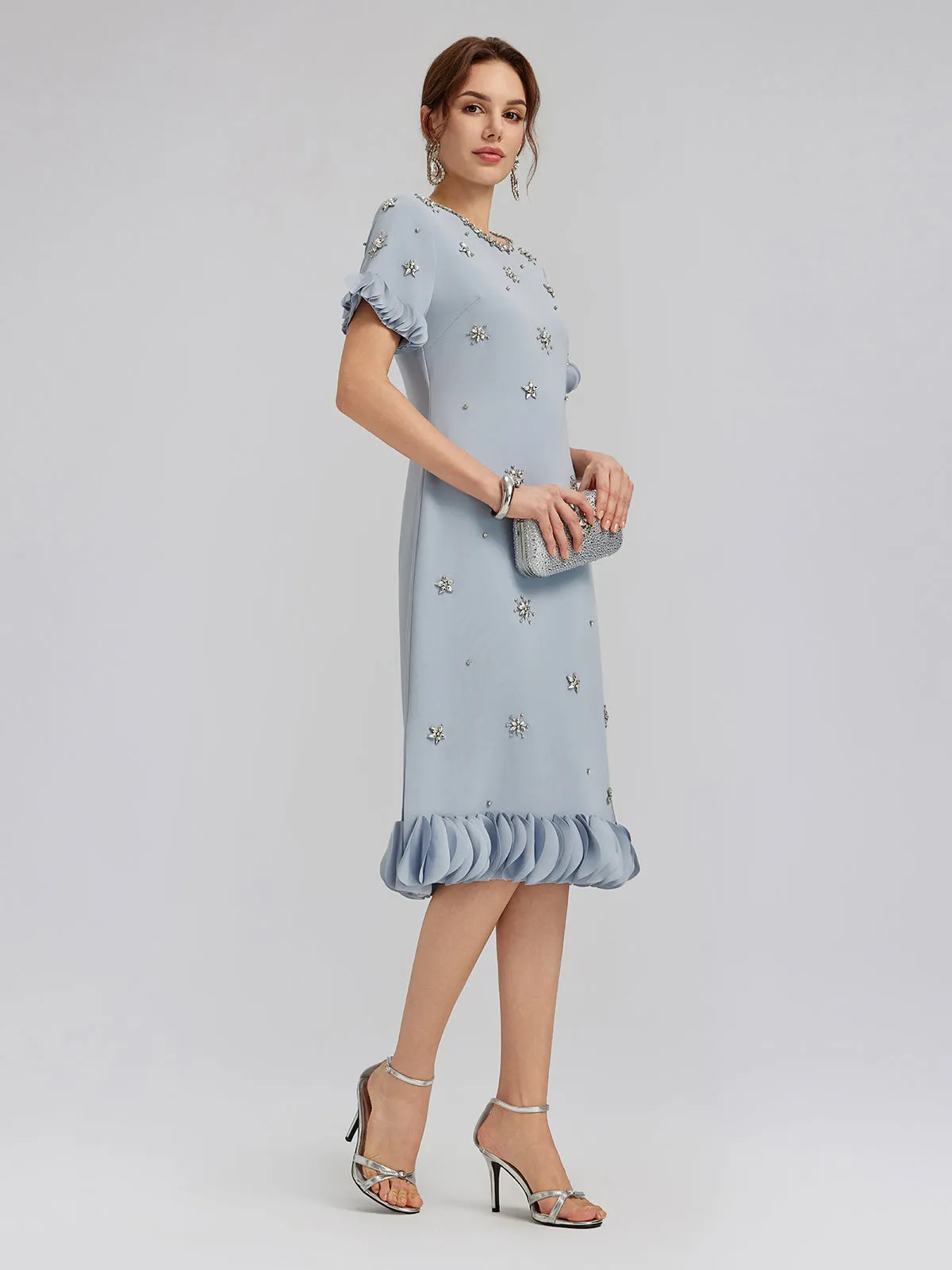 Hand-Sewn Beaded Floral-Trim Dress sold by Rich Radi Q's product image thumbnail 5