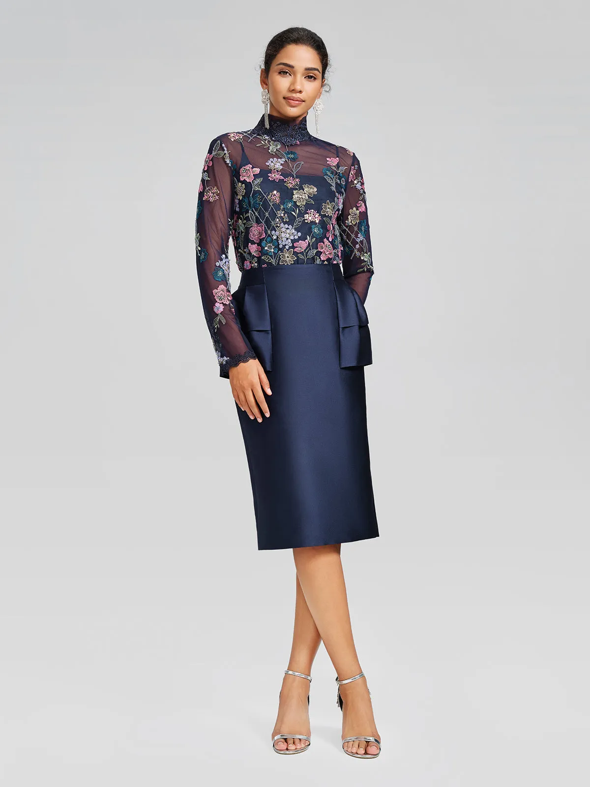 Beaded Floral Embroidery Lace-Panel Blouse (Camisole Included) sold by Rich Radi Q's product image thumbnail 2
