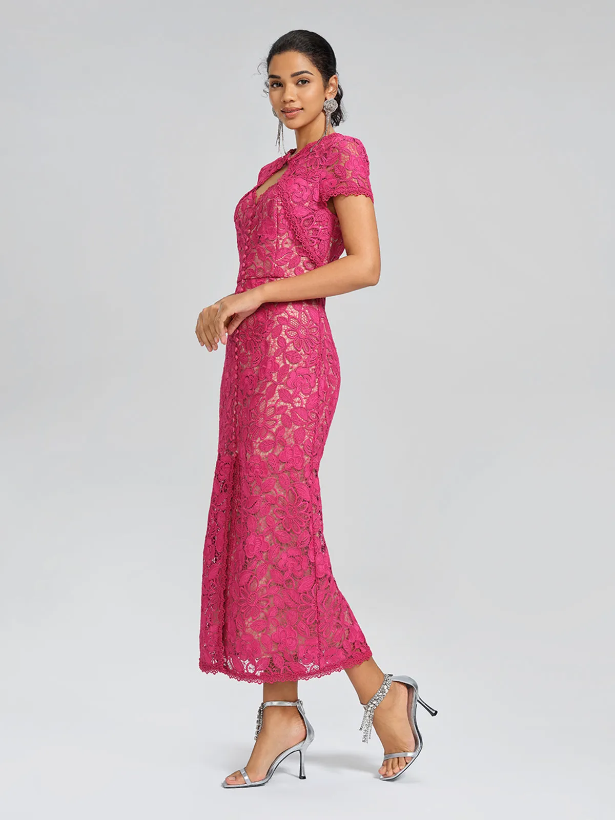 Lace Covered-Button Wedding Gown sold by Rich Radi Q's product image thumbnail 5