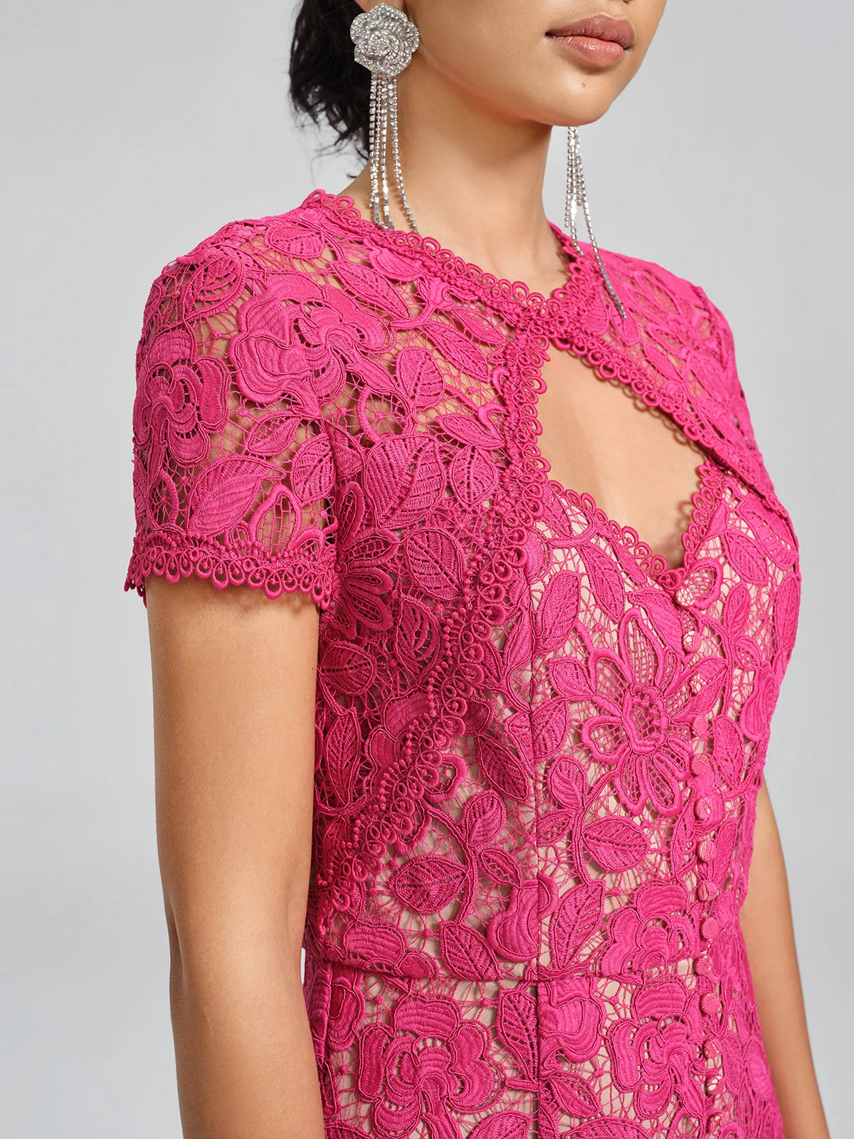 Lace Covered-Button Wedding Gown sold by Rich Radi Q's product image thumbnail 4