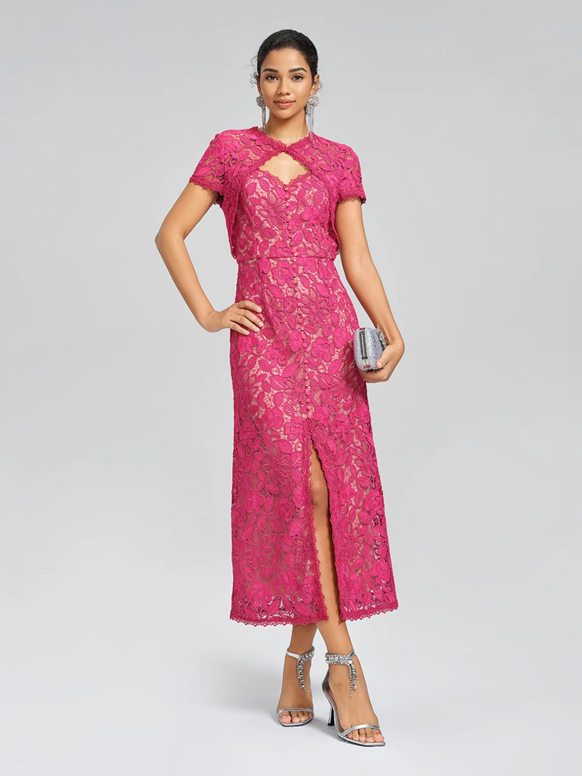 Lace Covered-Button Wedding Gown sold by Rich Radi Q's product image thumbnail 2