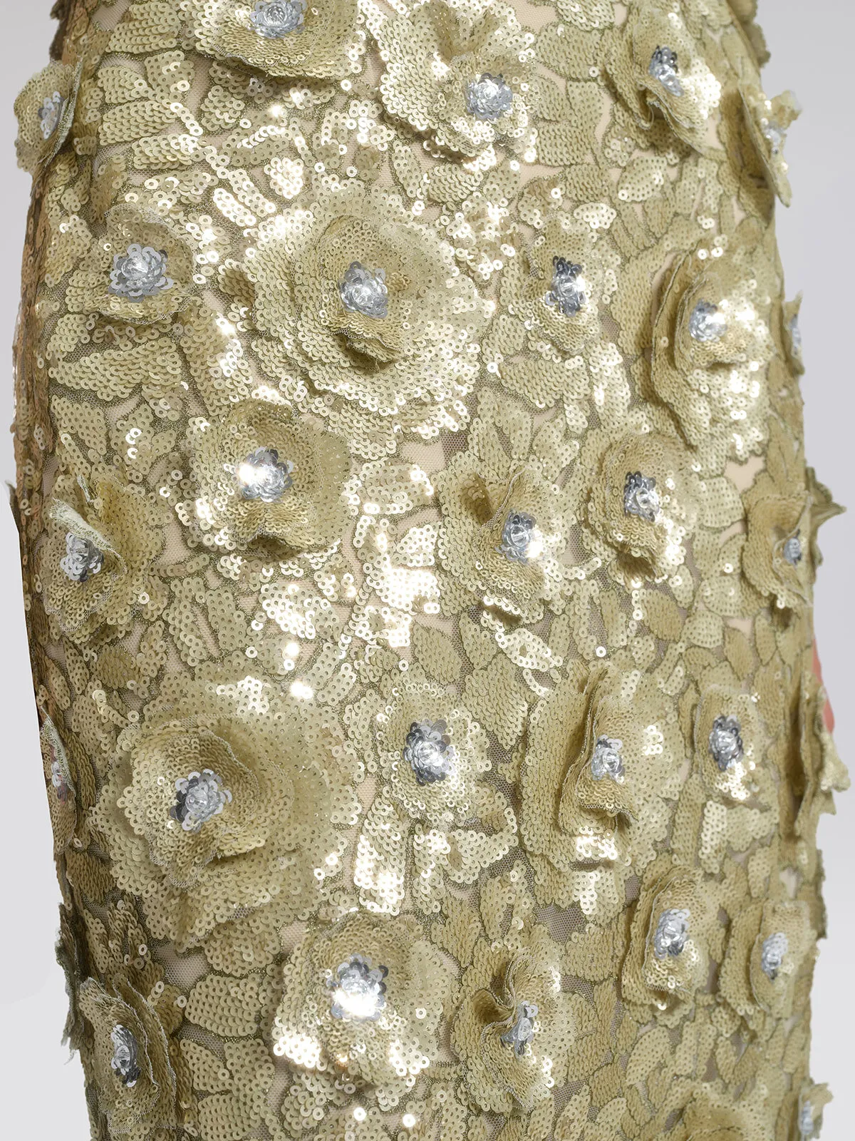 Allover Sequin Embroidered Floral Dress sold by Rich Radi Q's product image thumbnail 4