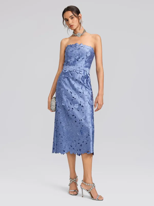 Embroidered Cutout Floral Maxi Dress made by Rich Radi Q's