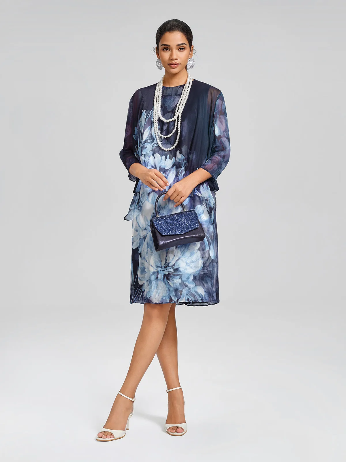 Double-Layer Artistic Print Sleeveless Dress sold by Rich Radi Q's product image thumbnail 4