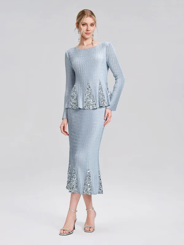 Pleated Sequin Mermaid Set made by Rich Radi Q's