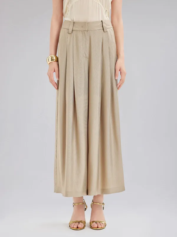 Final Sale | Vintage Metal-Chain Wide Pants made by Rich Radi Q's