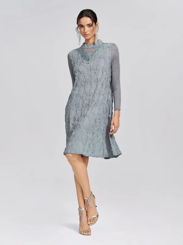 Pleated Organza Lace Dress made by Rich Radi Q's