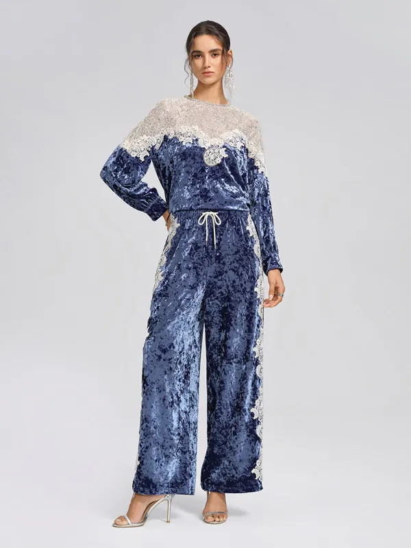 Velvet Vintage Lace Trim Set made by Rich Radi Q's