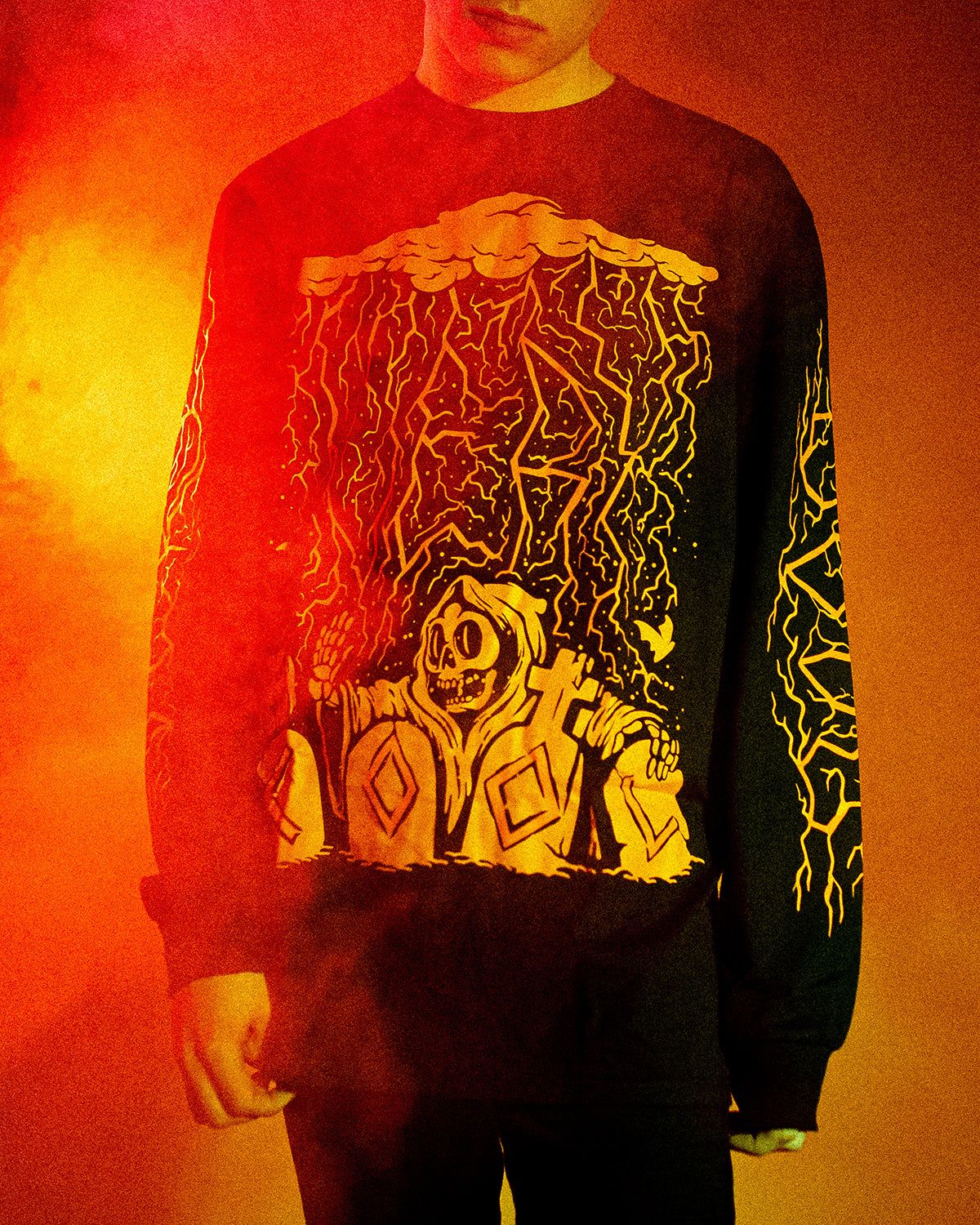 The Graveyard Longsleeve sold by Cool Shirtz product image thumbnail 5
