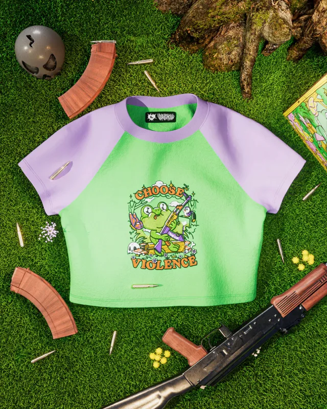 The Choose Violence Crop sold by Cool Shirtz