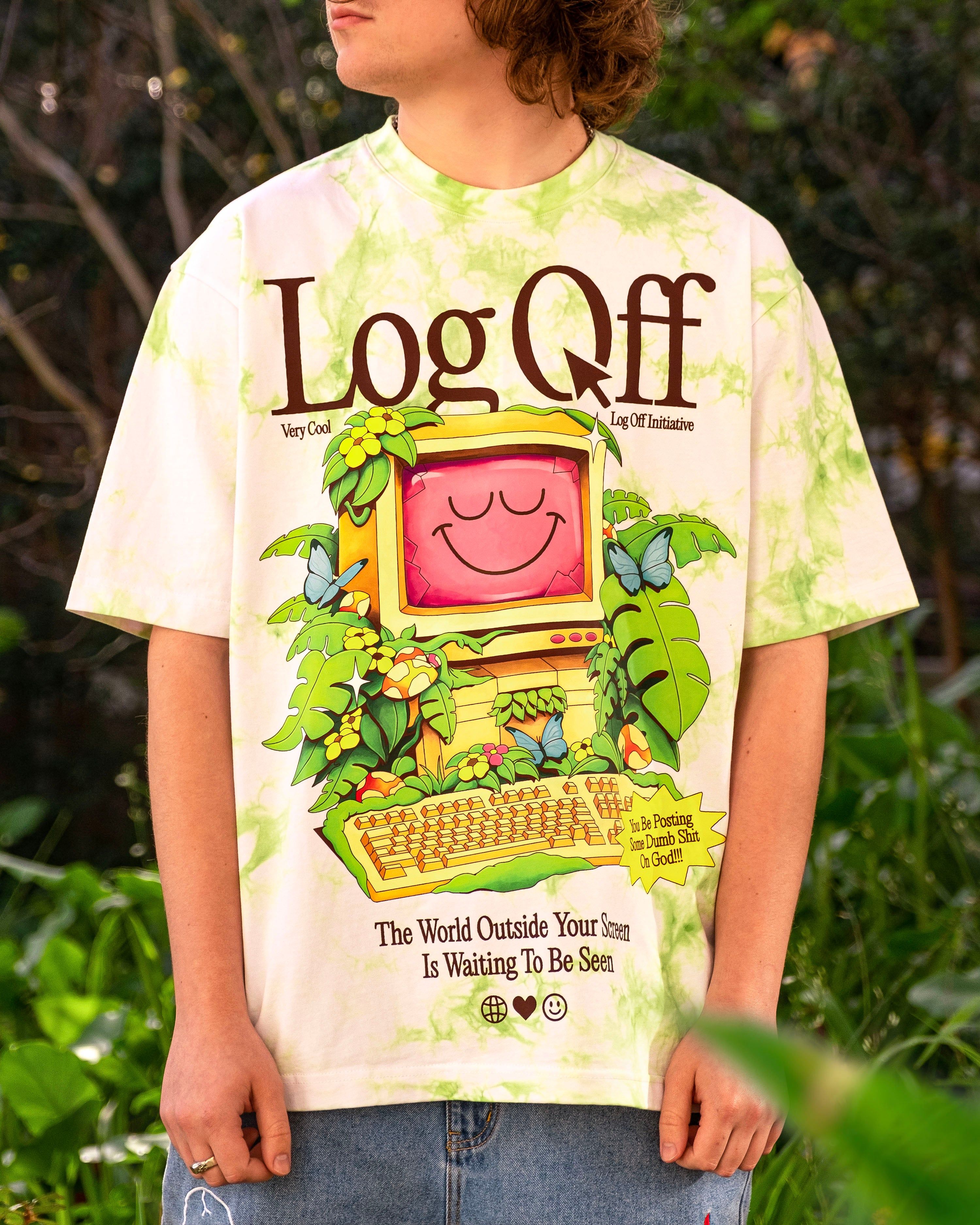 The Log Off Tee sold by Cool Shirtz product image thumbnail 2