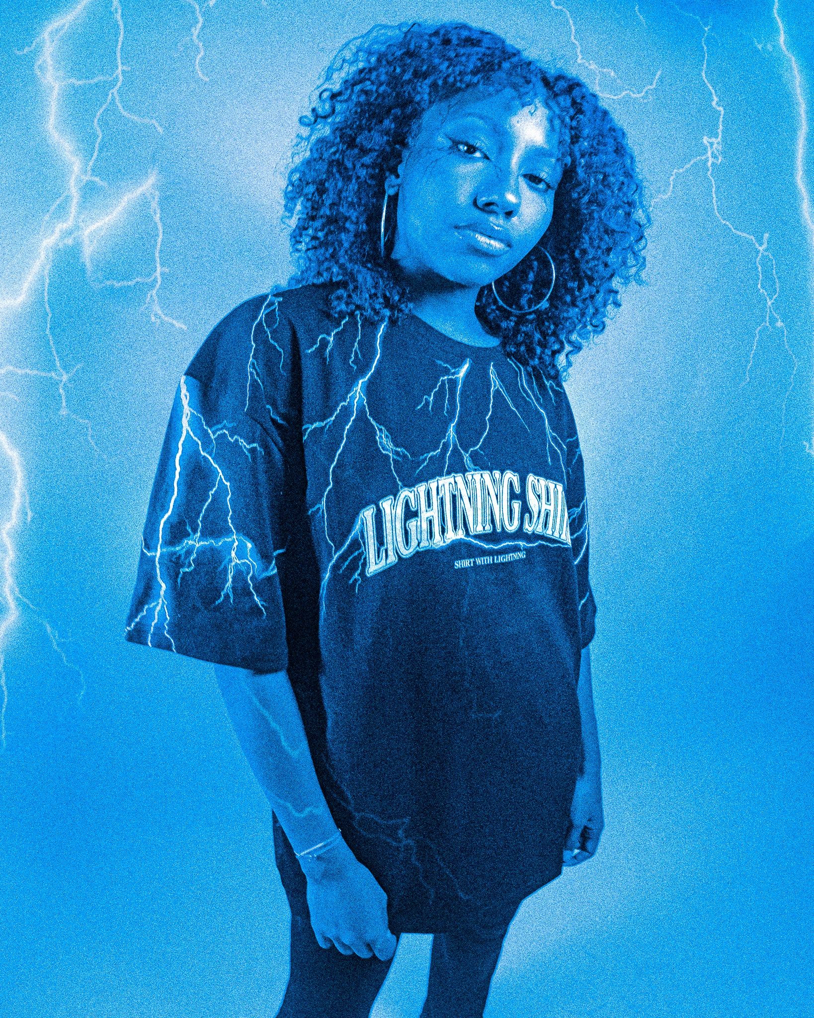 LIGHTNING SHIRT sold by Cool Shirtz product image thumbnail 2