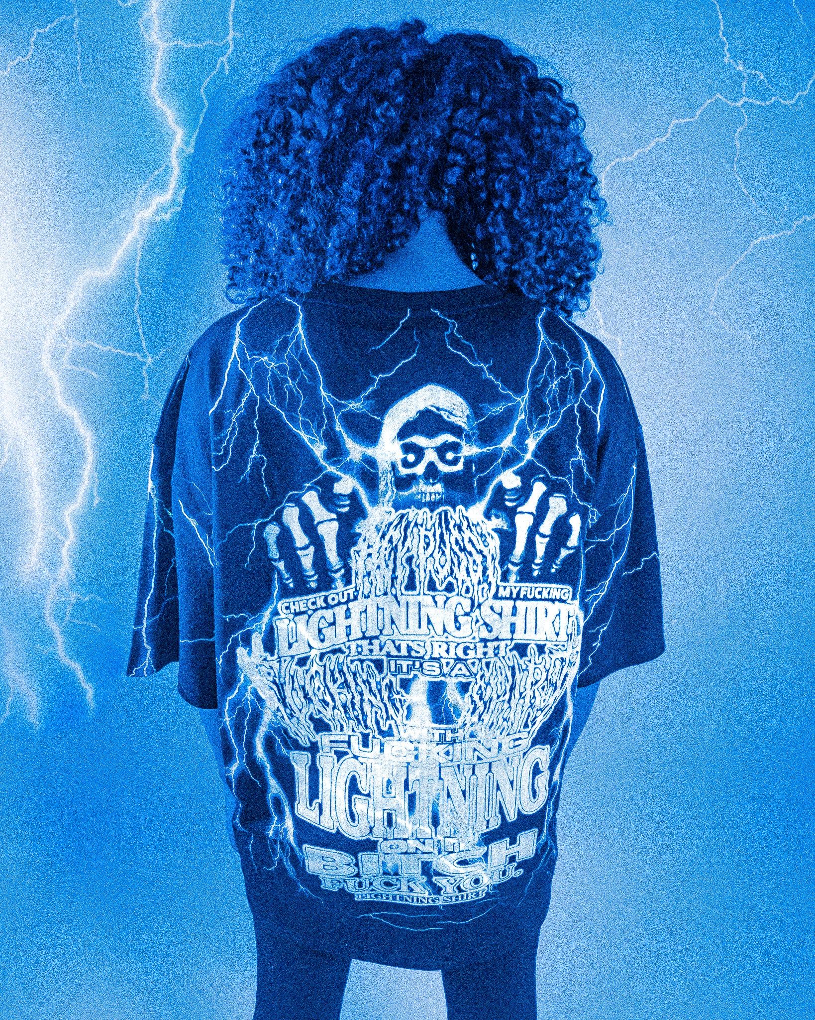 【KOOLOSET】Thunder Storm Digital Half Tee LIGHTNING SHIRT | Parallel
