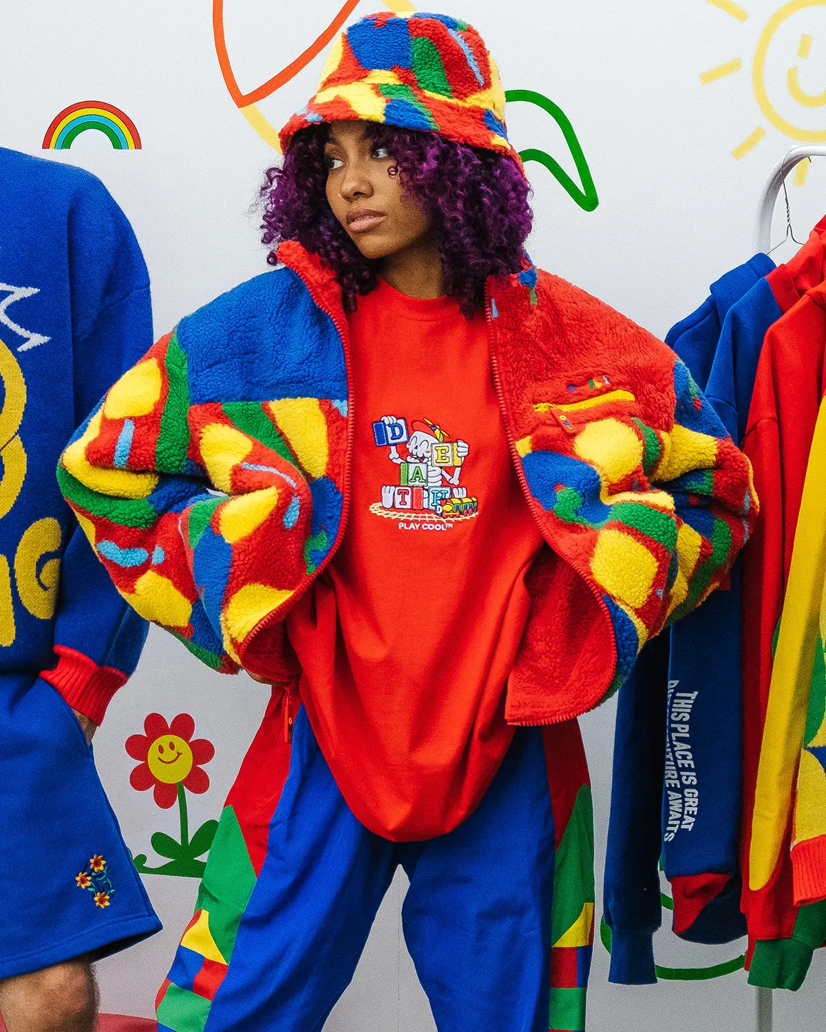 The Paint Sherpa Fleece Jacket sold by Cool Shirtz