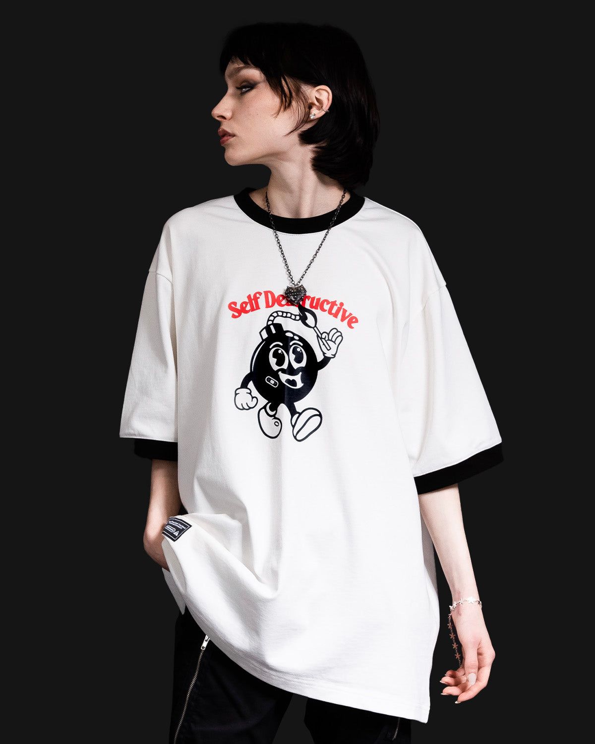 The Self Destructive Tee sold by Cool Shirtz product image thumbnail 2