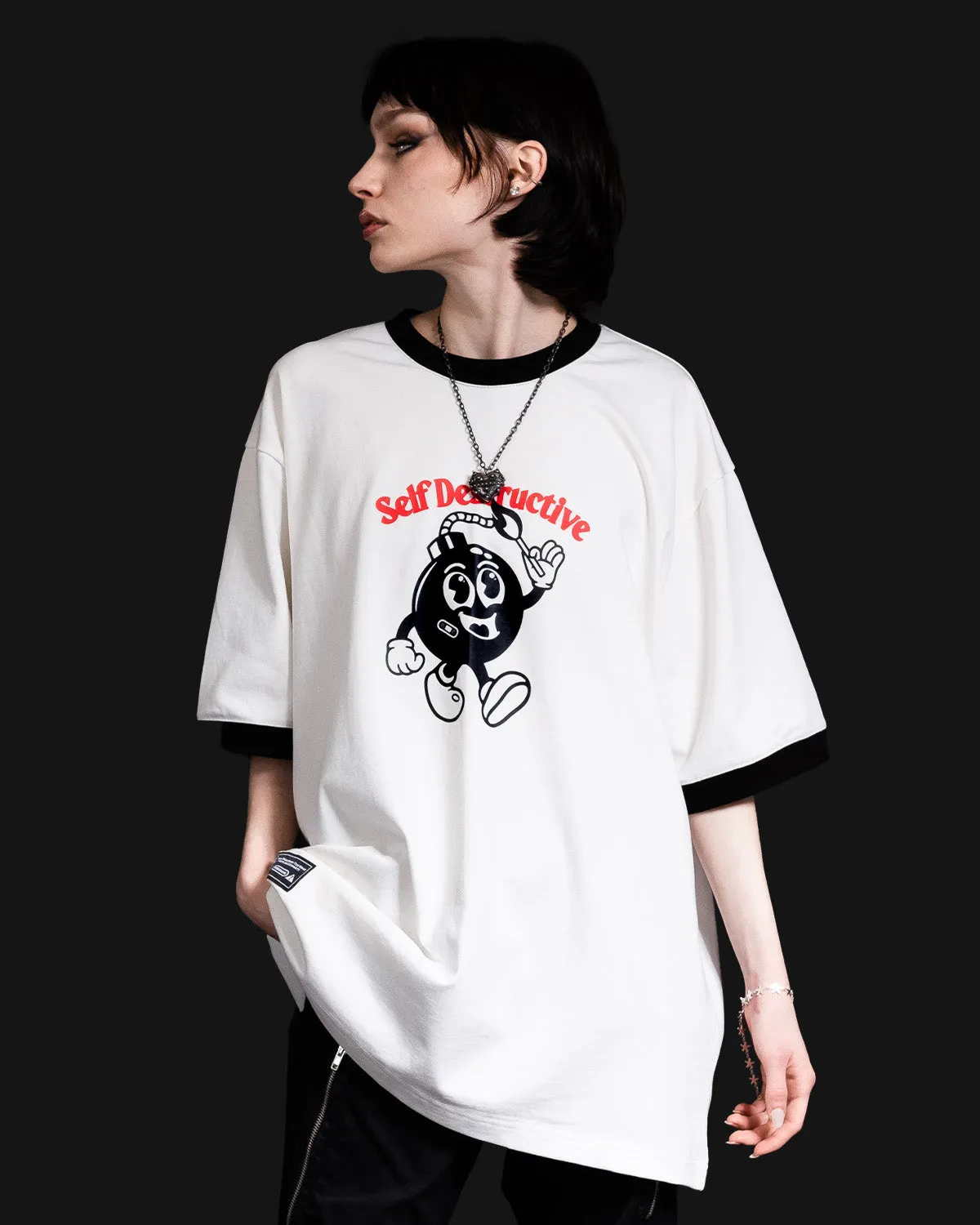 The Self Destructive Tee sold by Cool Shirtz product image thumbnail 2