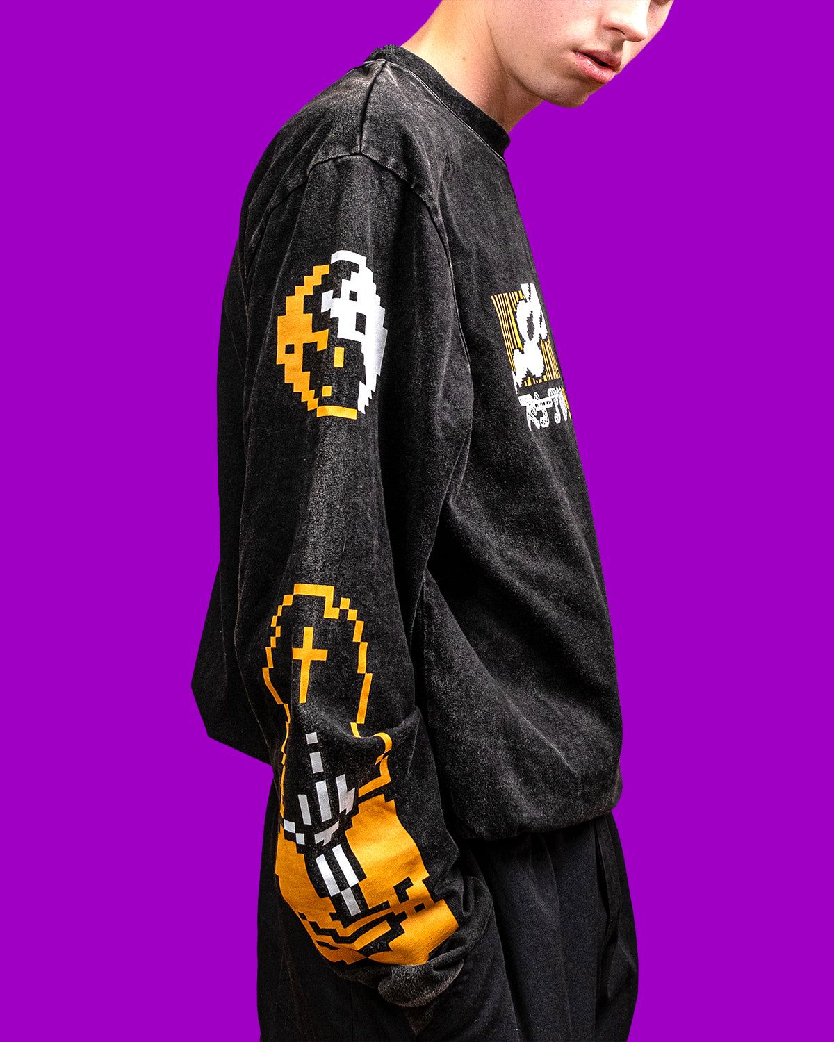 The Dead Pixel Longsleeve sold by Cool Shirtz product image thumbnail 3