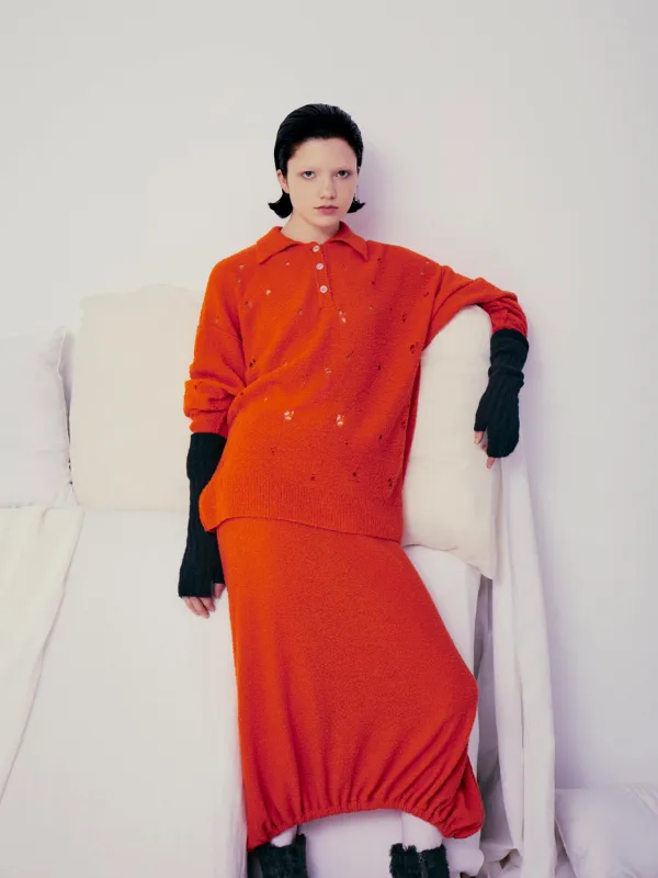 Kimochi polo sweater made by RUS