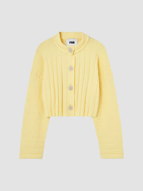 Pelote cardigan made by RUS