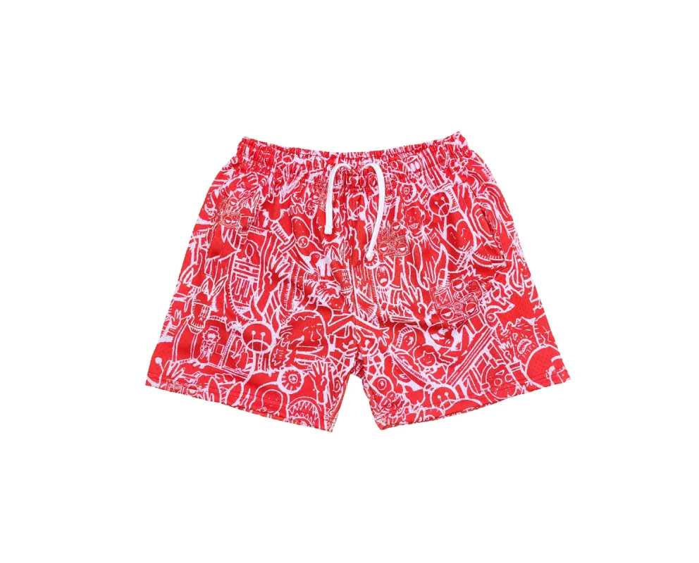 Horrorcore Mesh Shorts sold by Kodone