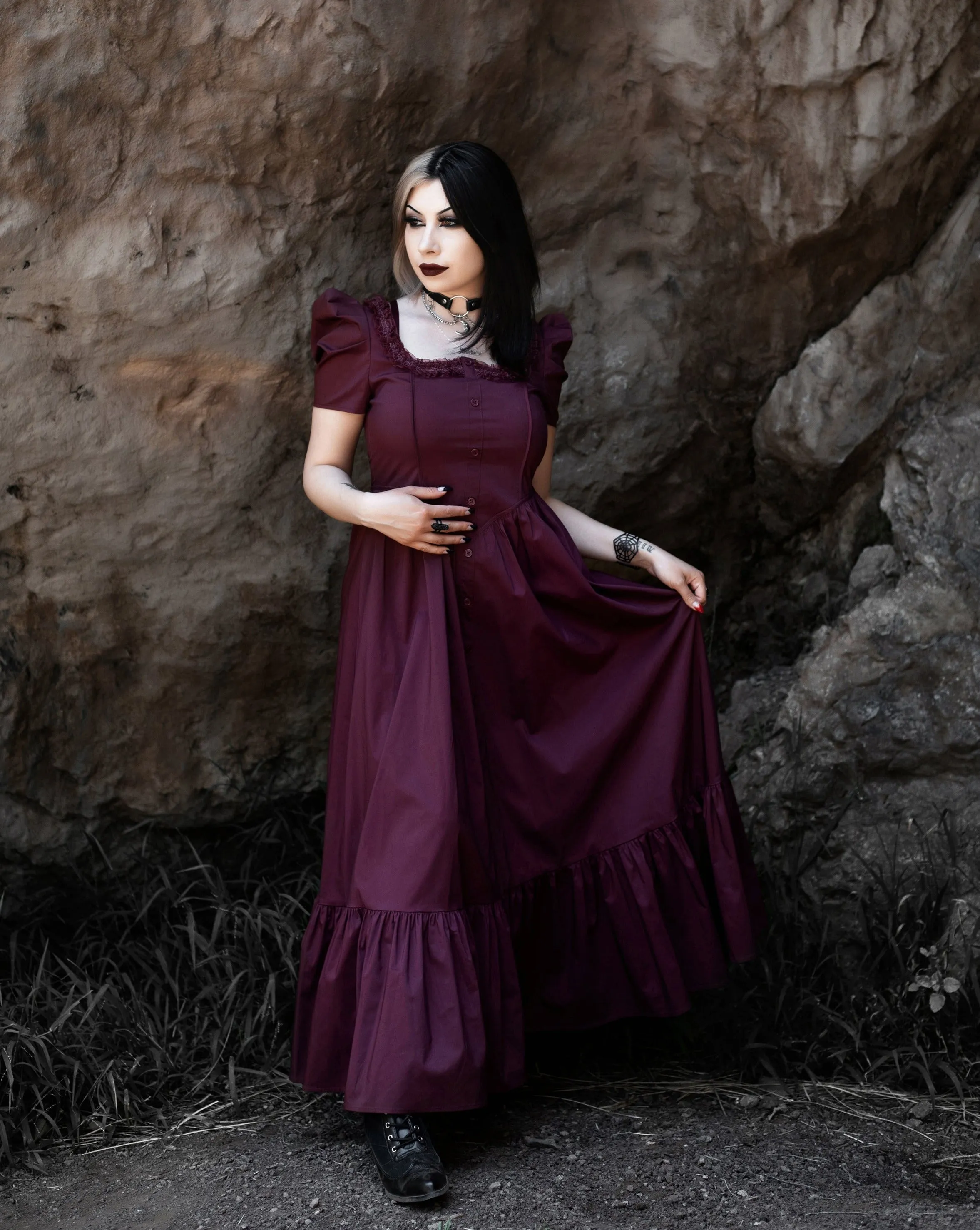 Bordeaux Dress sold by Lively Ghosts