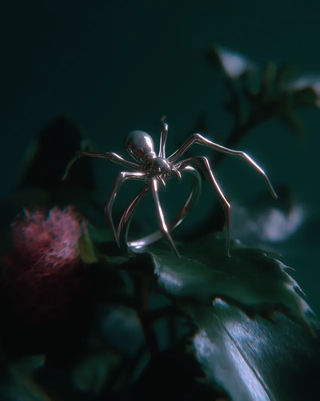 Aranea Ring made by Lively Ghosts