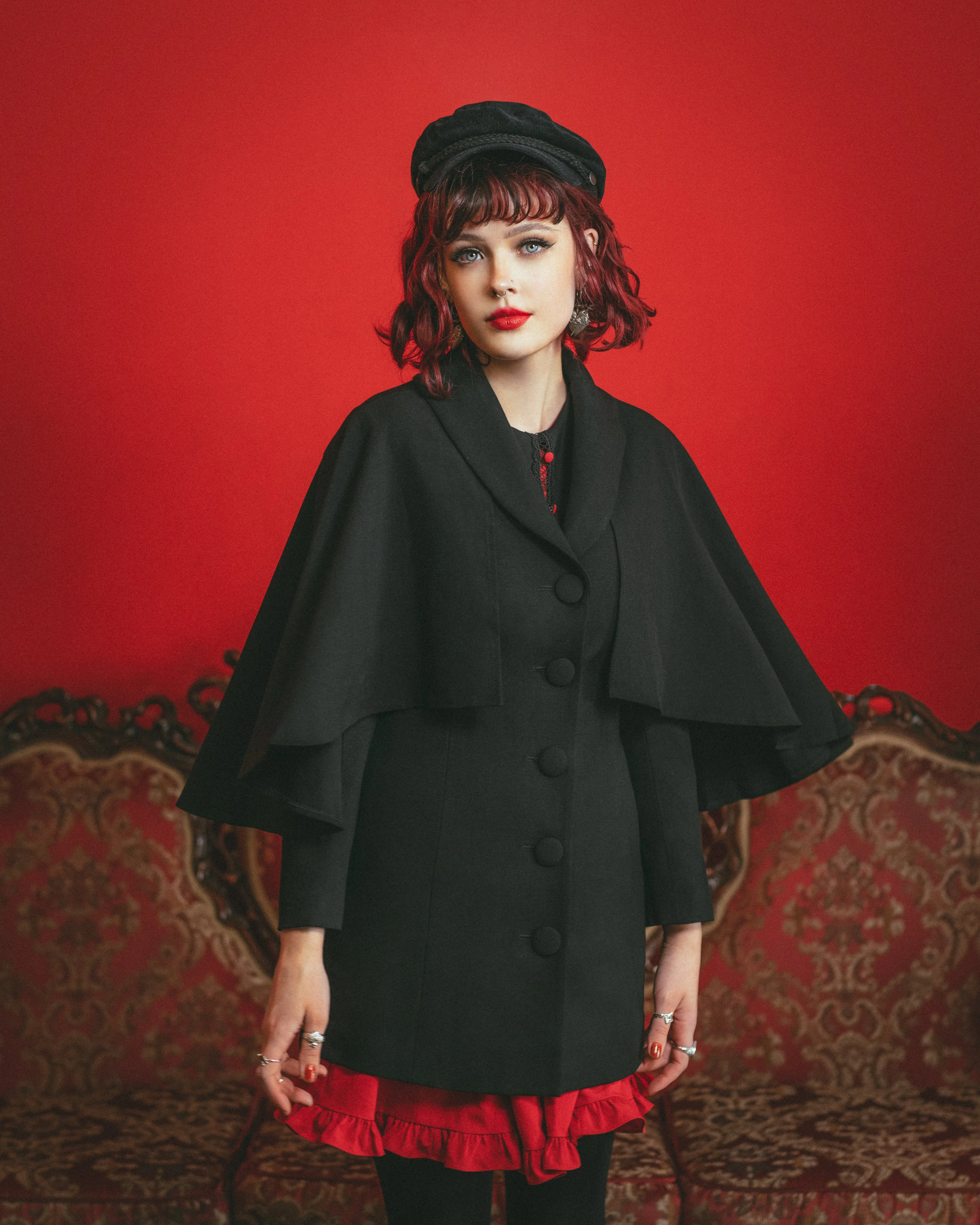 The Nevermore Caped Coat sold by Lively Ghosts