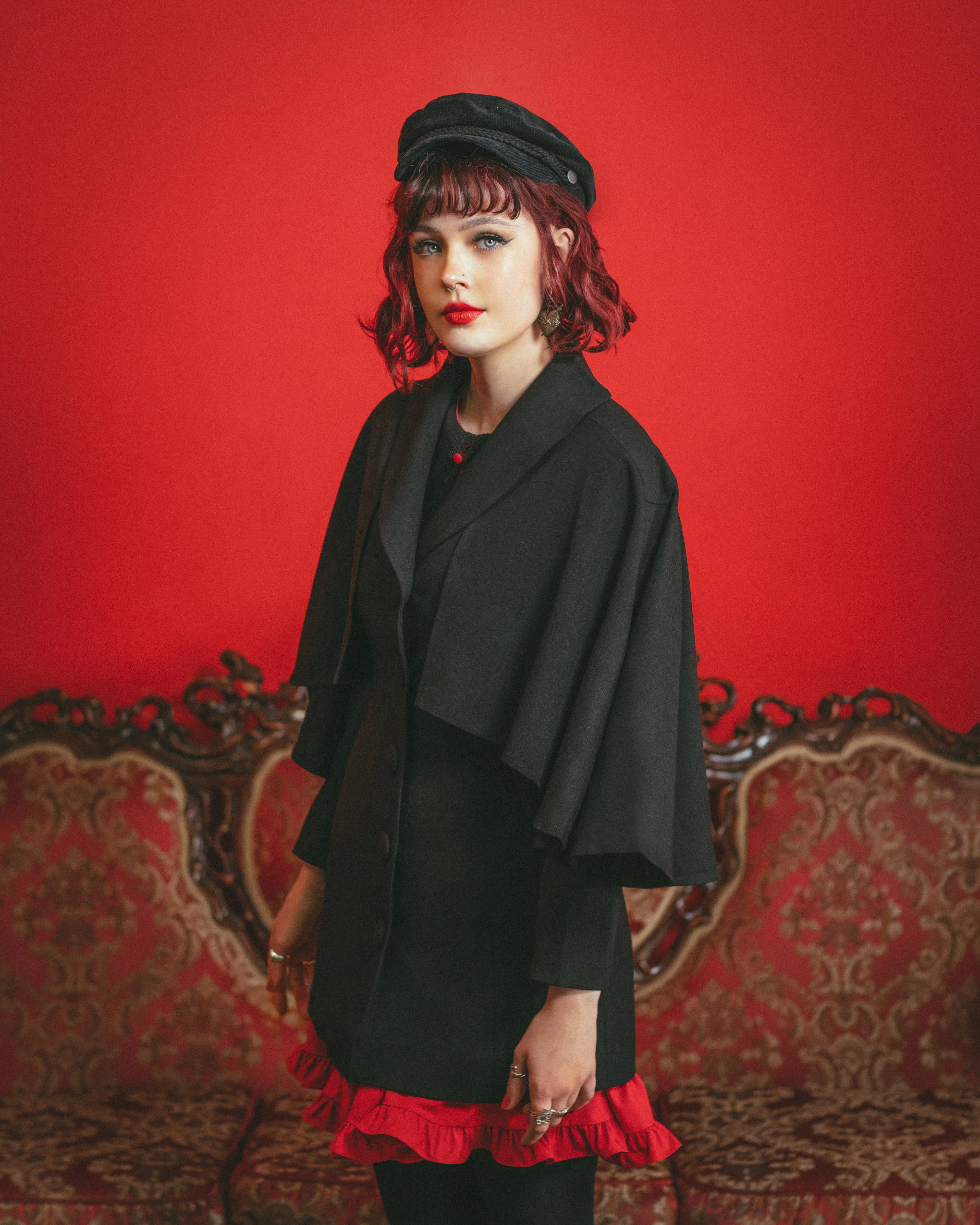 The Nevermore Caped Coat sold by Lively Ghosts product image thumbnail 3