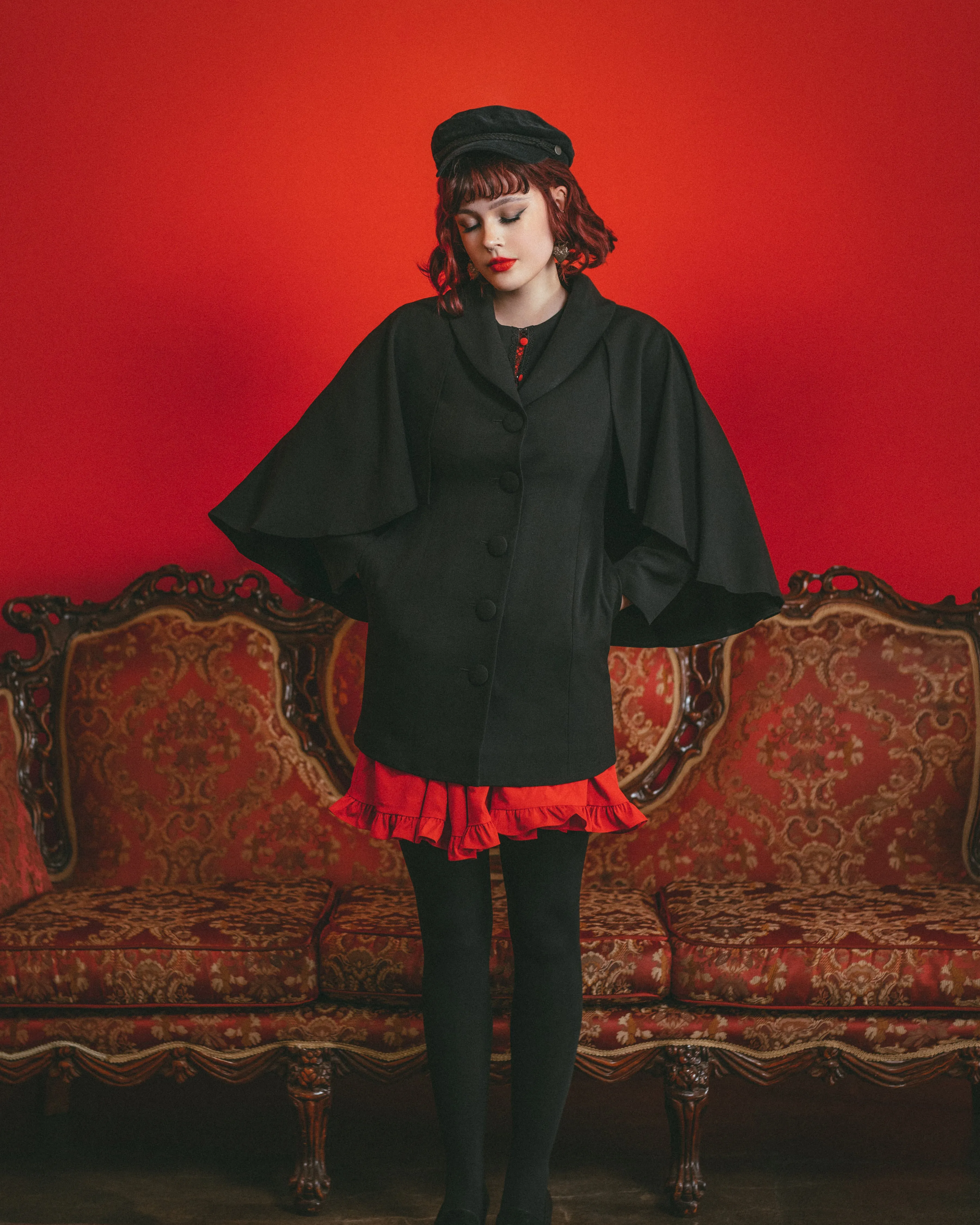 The Nevermore Caped Coat sold by Lively Ghosts product image thumbnail 2