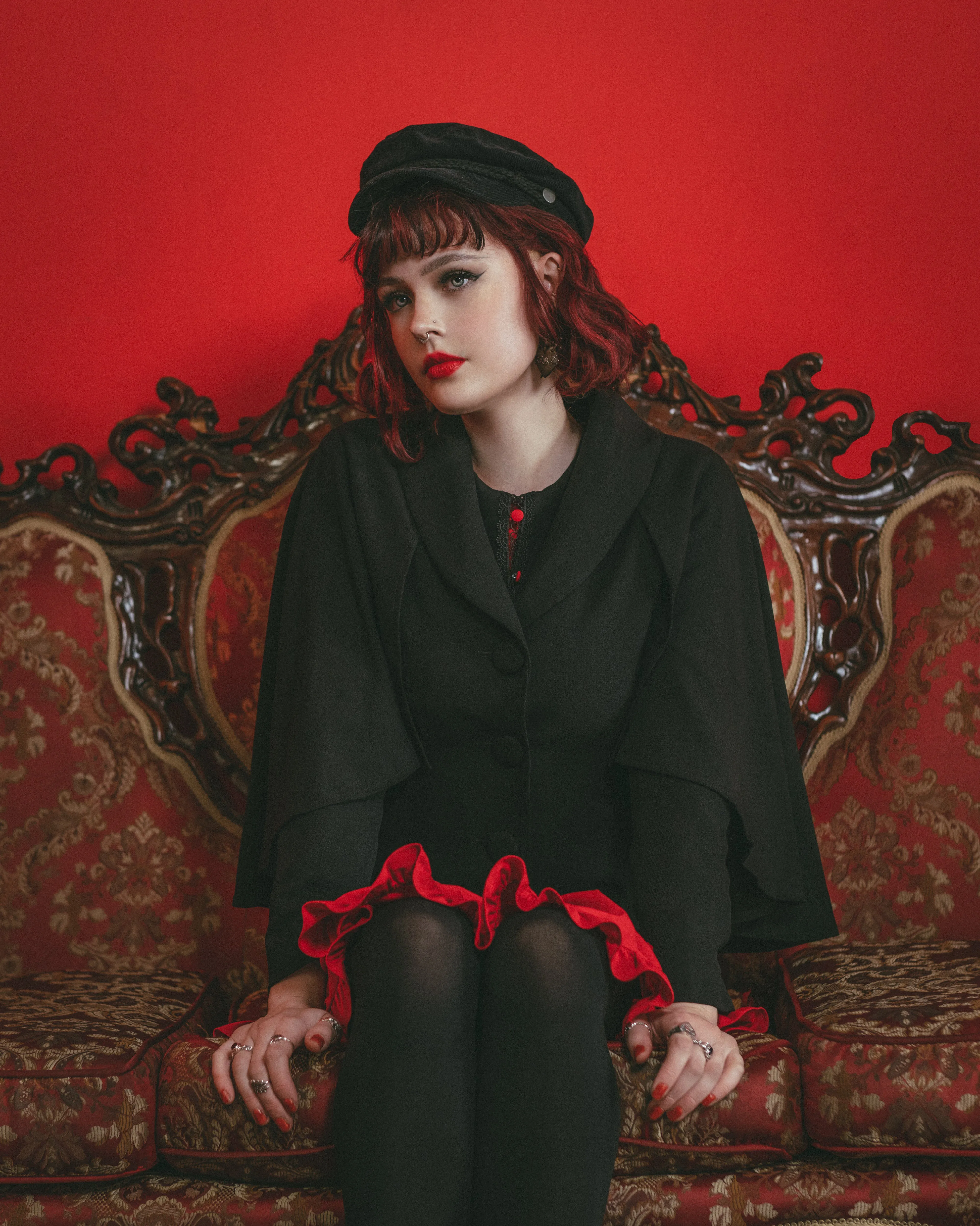 The Nevermore Caped Coat sold by Lively Ghosts product image thumbnail 5