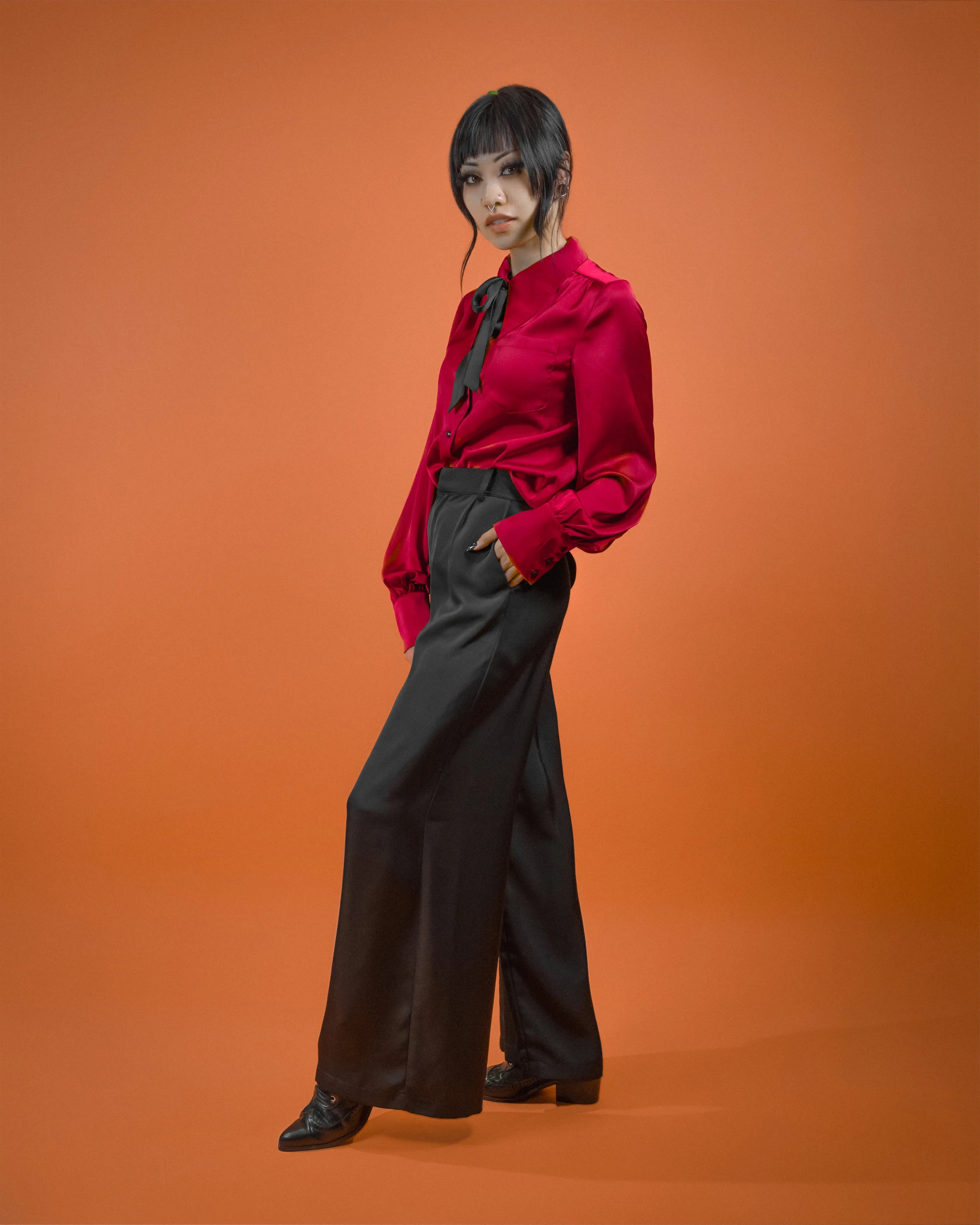 Onyx Palazzo Pants sold by Lively Ghosts product image thumbnail 3