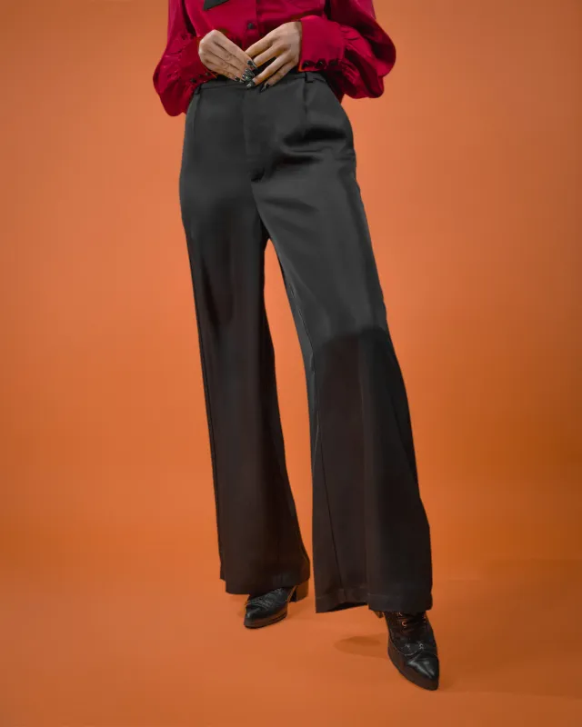 Onyx Palazzo Pants made by Lively Ghosts