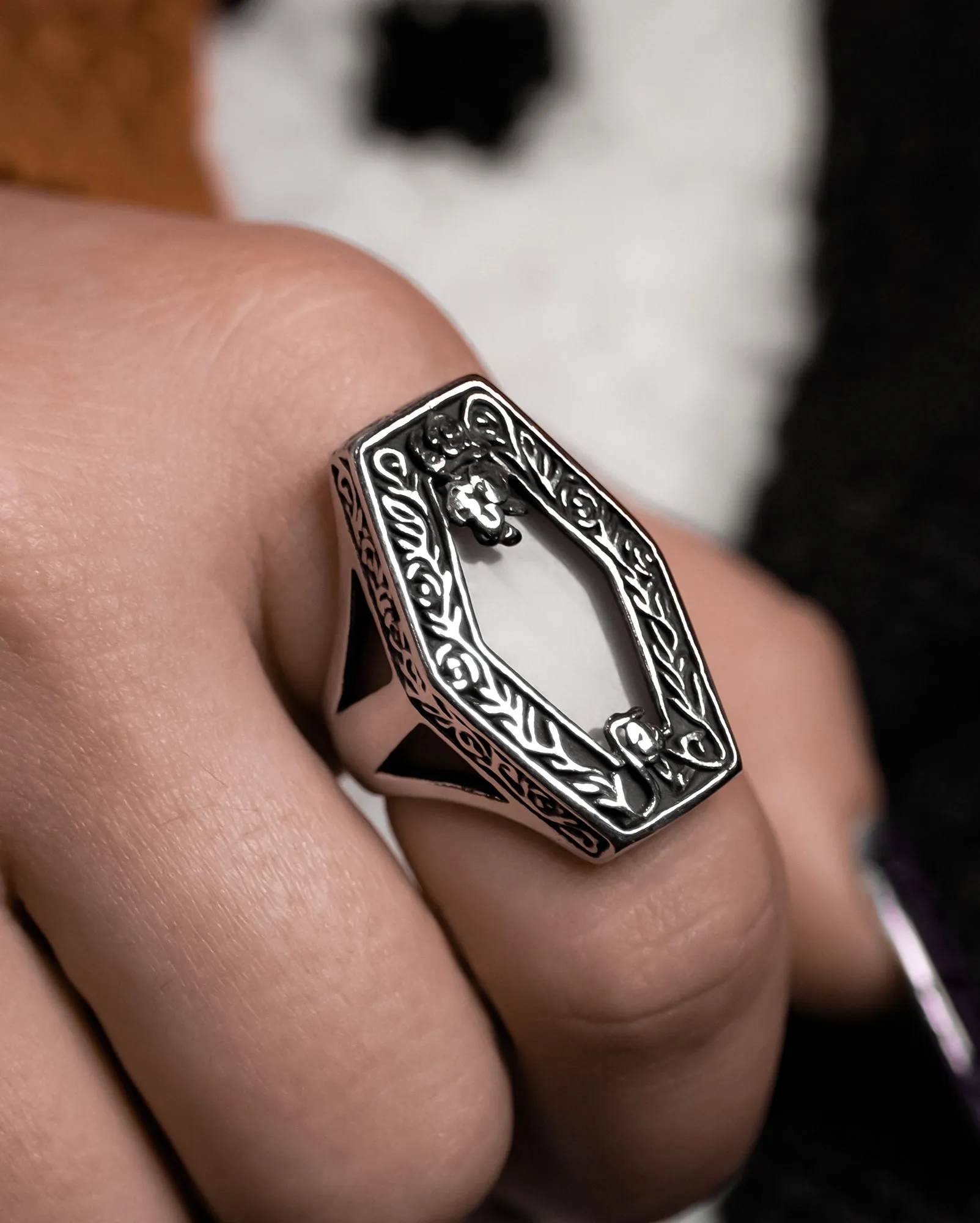 Mourning Widow Ring sold by Lively Ghosts