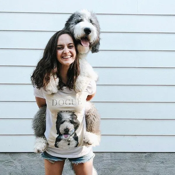 Custom Pet Art Women's Crew sold by Pop Your Pup