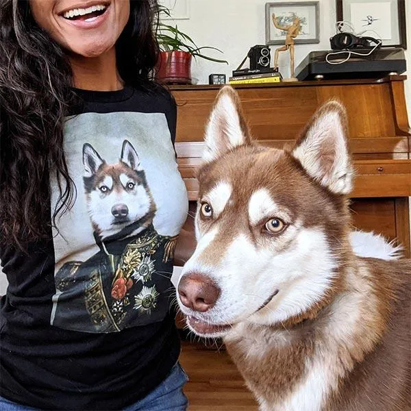 Custom Pet Art Women's Crew sold by Pop Your Pup product image thumbnail 3