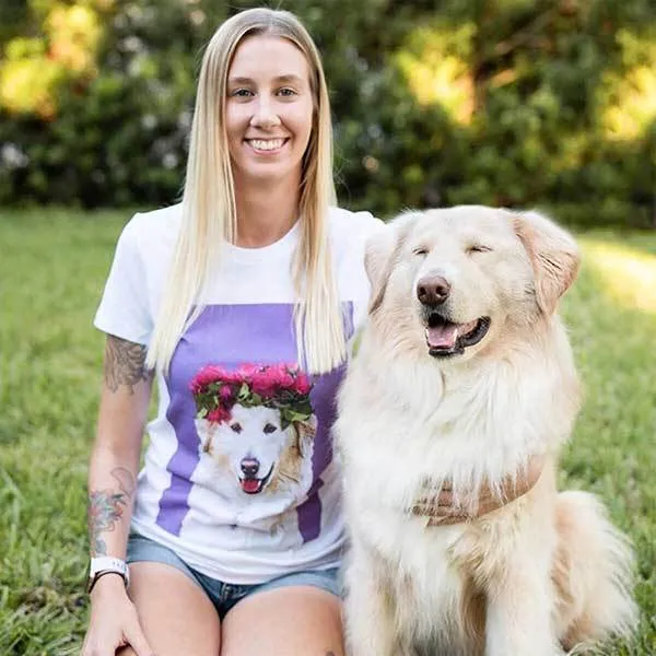 Custom Pet Art Women's Crew sold by Pop Your Pup product image thumbnail 2