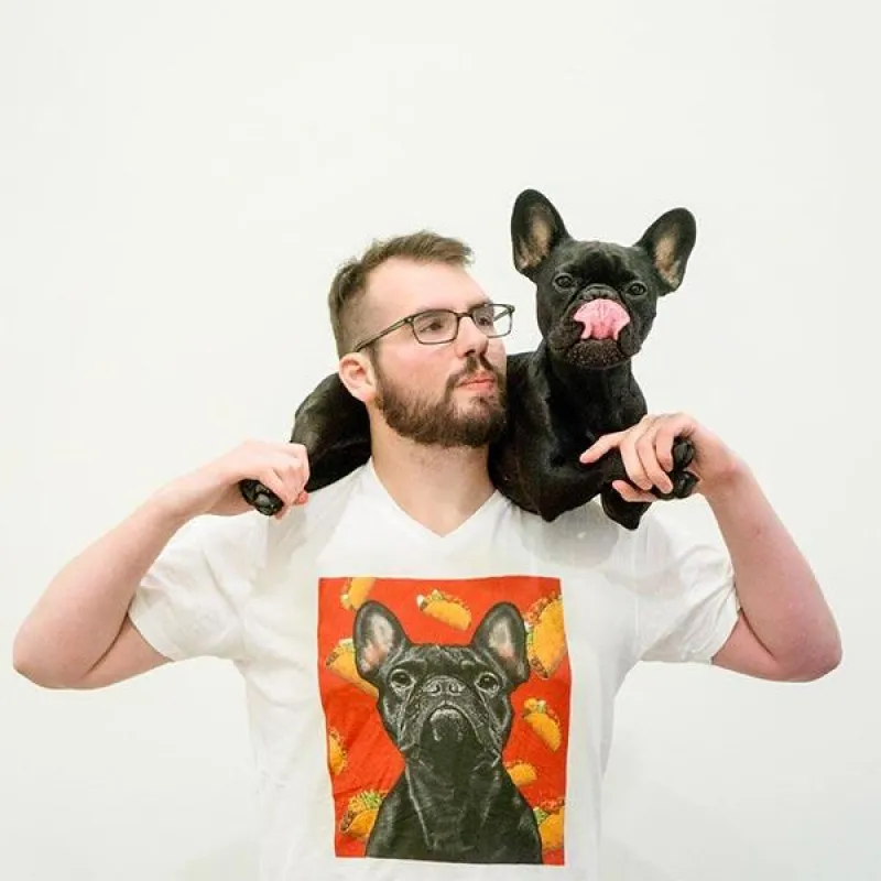 Custom Pet Art Mens V-neck sold by Pop Your Pup