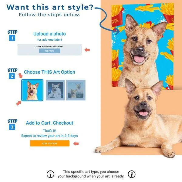 Custom Pet Art Uni-Sex Long Sleeve Shirt sold by Pop Your Pup product image thumbnail 3