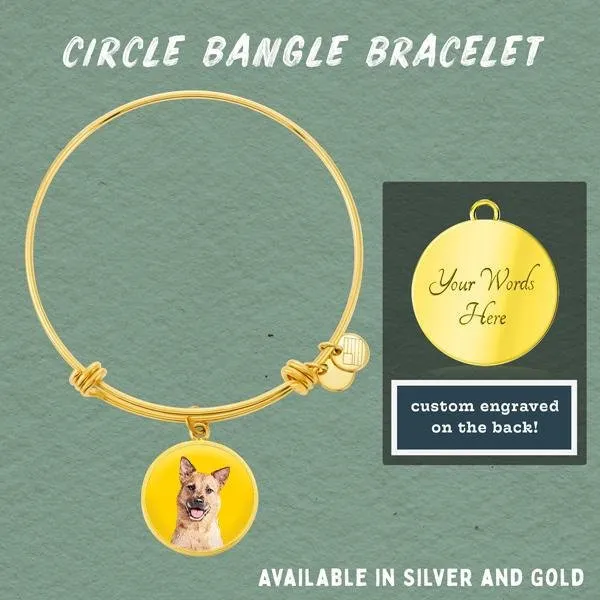 Custom Pet Art - Circle Bangle Bracelet sold by Pop Your Pup product image thumbnail 3