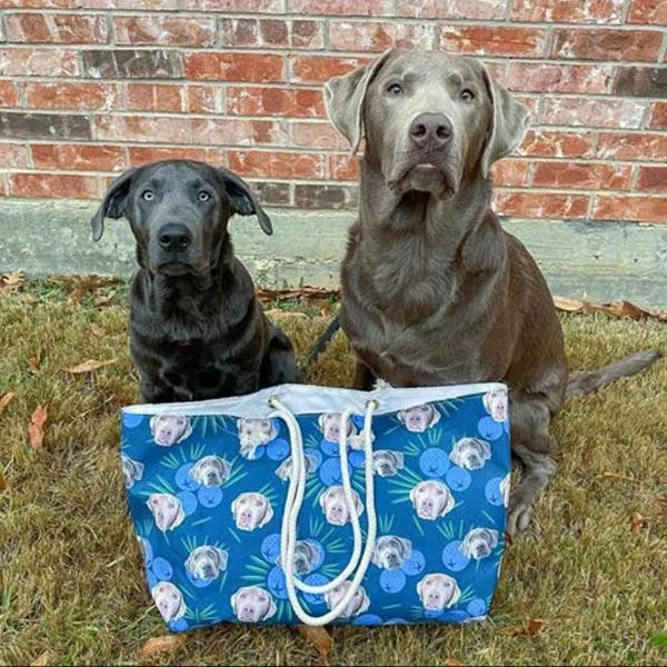 Custom Pet Art Weekender Tote Bag sold by Pop Your Pup product image thumbnail 3